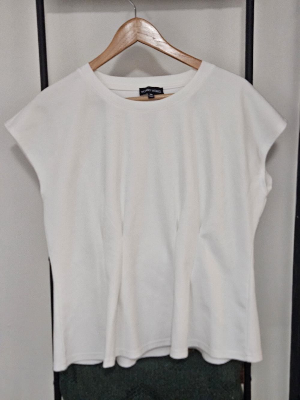 White Cap-Sleeve Tee